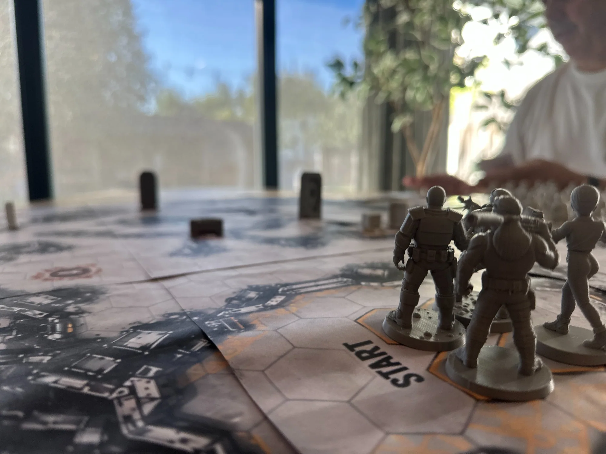 Miniatures on a prototype board
